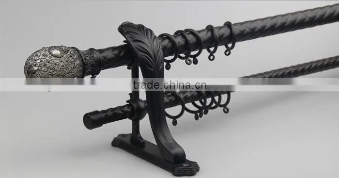 28mm single twist iron curtain rod