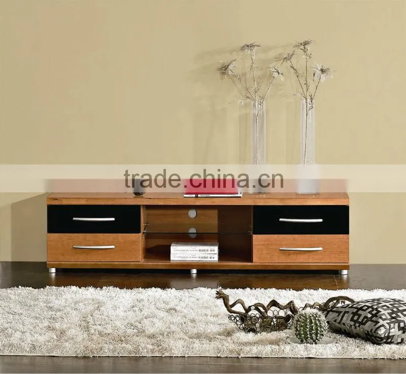 Modern wooden sliding door tv stand