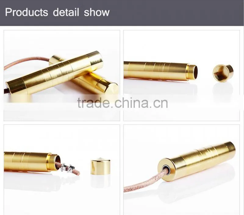 high quality new design fitness crossfit aluminum jump rope leather jump rope