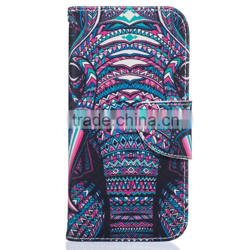 Flip Wallet Leather Case For Samsung Galaxy S5 With Credit Card Holder Slots PU Leather Case Cover