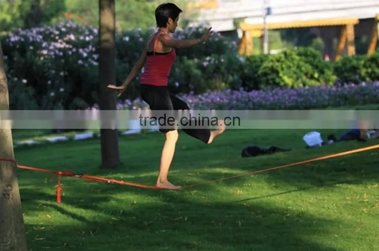 High security 15M balance sport Slackline webbing Slackline Set new sporter Slackline
