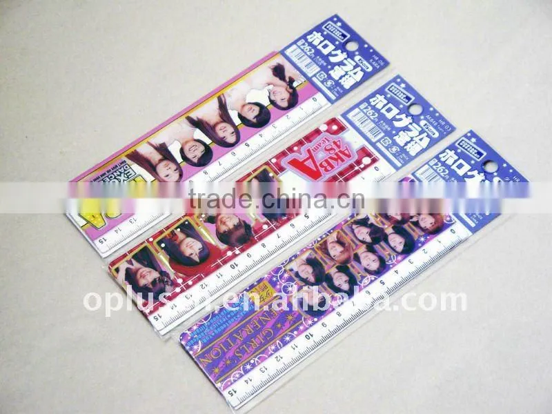 15CM PLASTIC RULER W/HEAT TRANSFER FILM