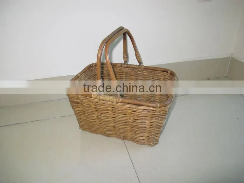 2015 New Product Rectangle Water Hyacinth Basket for Home Decoration and Furniture