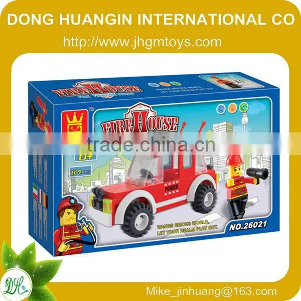 Wange Train Seris Children Intelligent plastic color building block toys