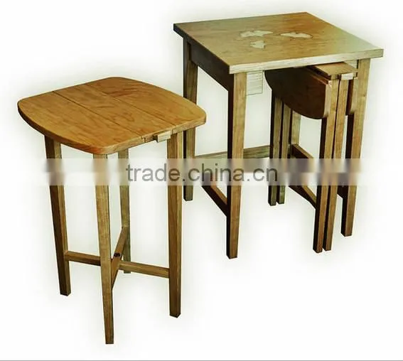 CFF08110 Classic folding nest tables,stacking side tables