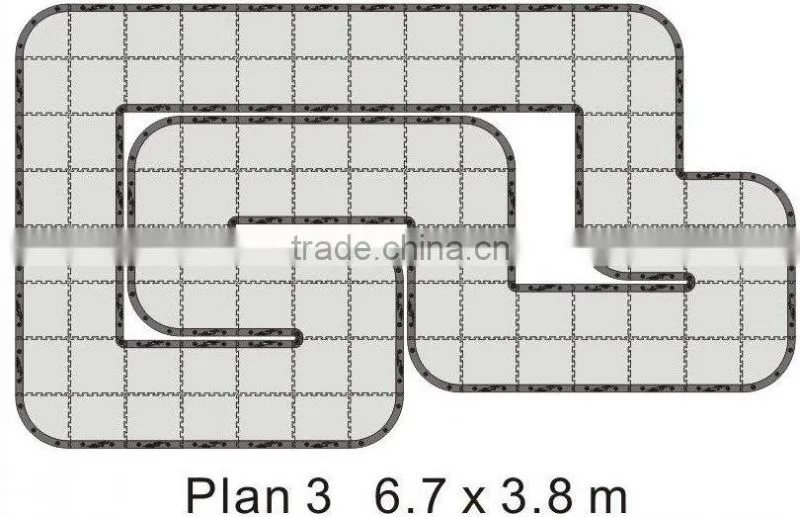 2016 new product customize Official Mini-Z Racing Circuit rc runway construction for sale