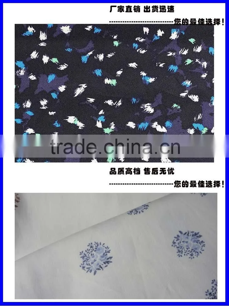 PRINTED tencel cotton twill woven fabric FASHION cloth GARMENTS trousers material