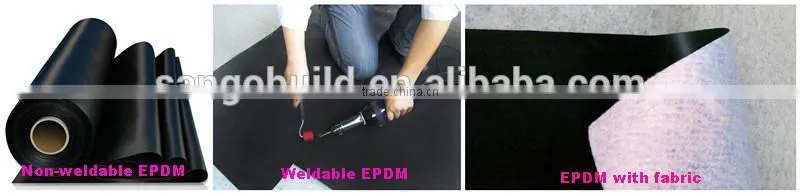 epdm waterproofing membrane with fabric back