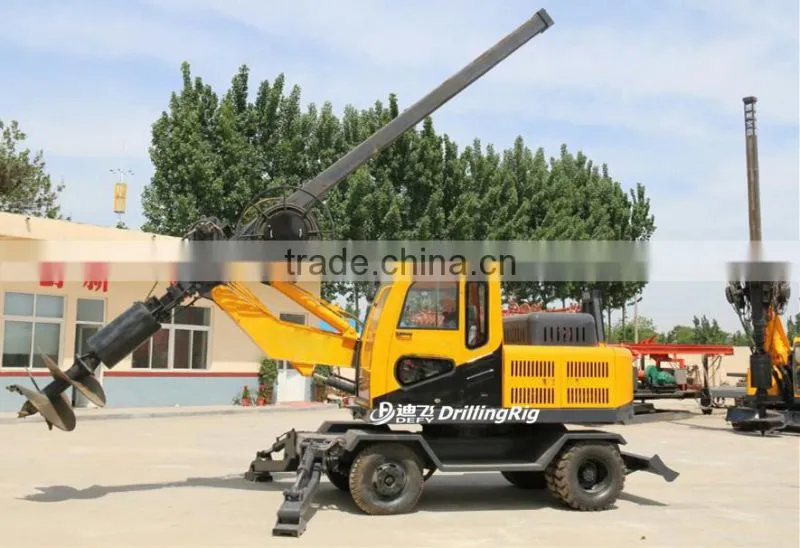 15m DFR-10W hydraulic static used pile driver for excavator machine for sale