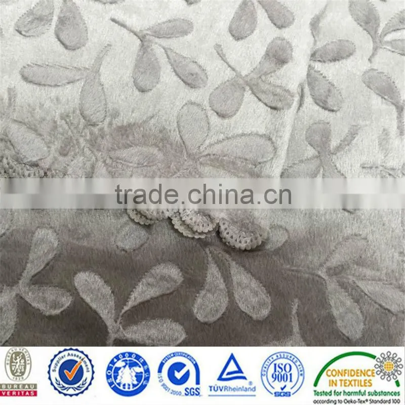 Cutted Velboa Fabric with Pattern Edge
