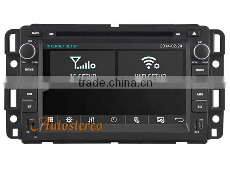 car double din dvd player for GMC YUKON/SUBURBAN/TAHOE/ACADIA car media system car gps navigation wifi