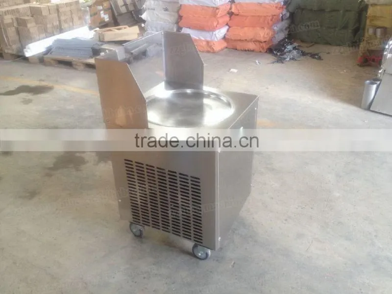 GL-F400 single flat pan fried ice cream machine