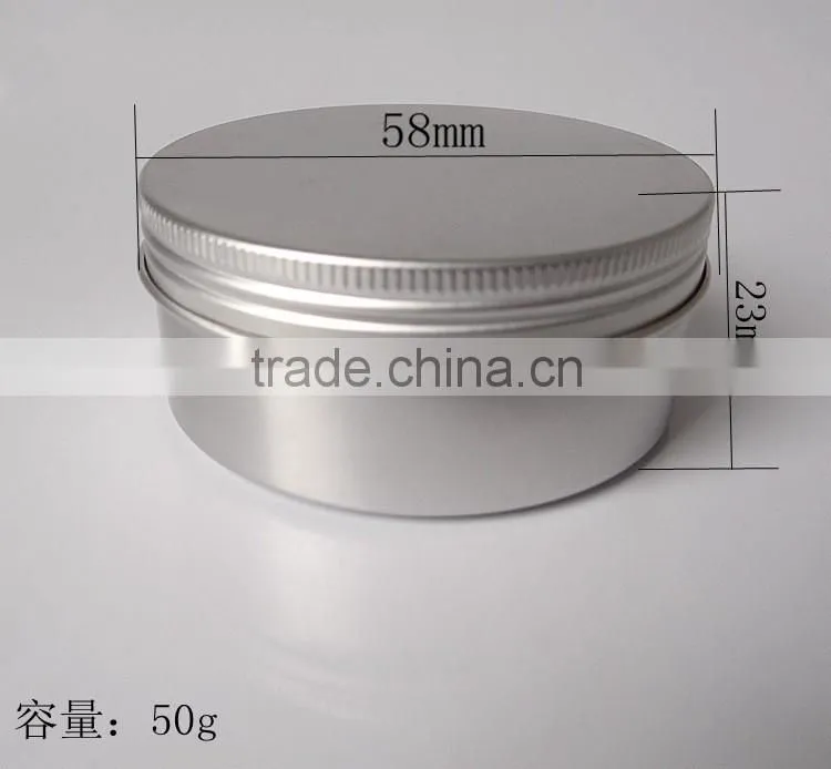 cosmetic aluminium jar for hair wax