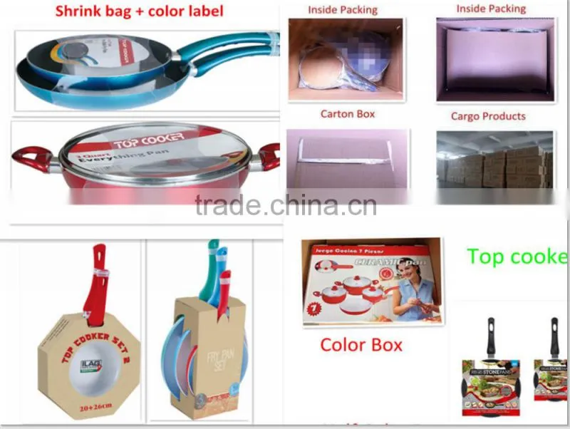 As Seen on TV 2016 marble Granite Stone Coating Fry Pan