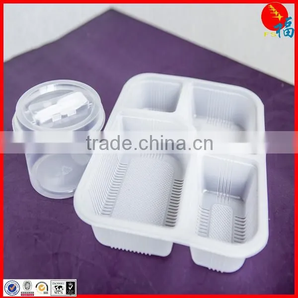 High quality clear PP microwave soup bowl with lid
