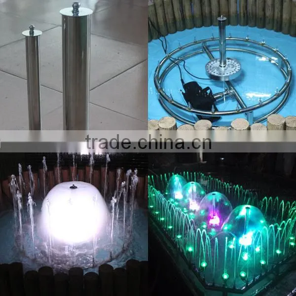 Outddor indoor square water fountain accessories brass and stainless steel head jet fountain nozzle