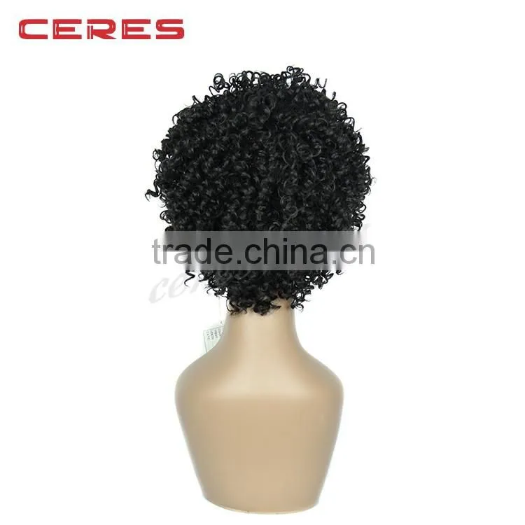 wholesale cheap synthetic hair afro kinky curly wig