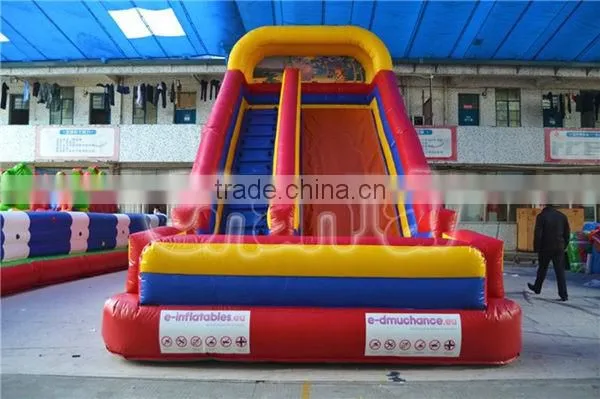 2016 commercial giant inflatable dry slide for children, slide inflatable