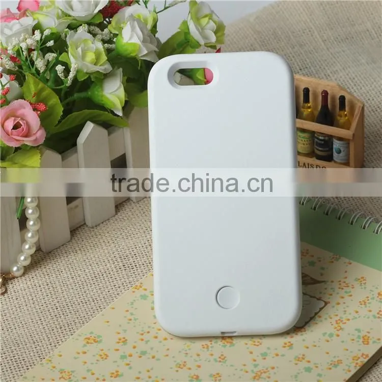 New LED Cell Phone case for Iphone 6S. Exclusive design by Suodarui. Super bright LED lighting great for Selfie and Flashlight.