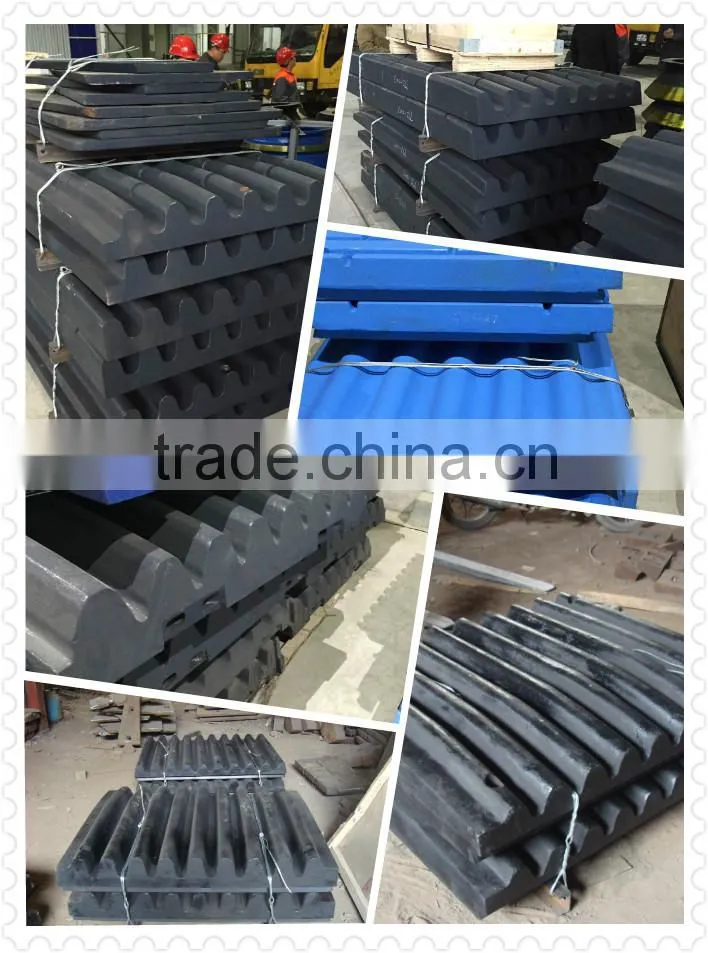 Alloy steel jaw plate jaw crusher plate