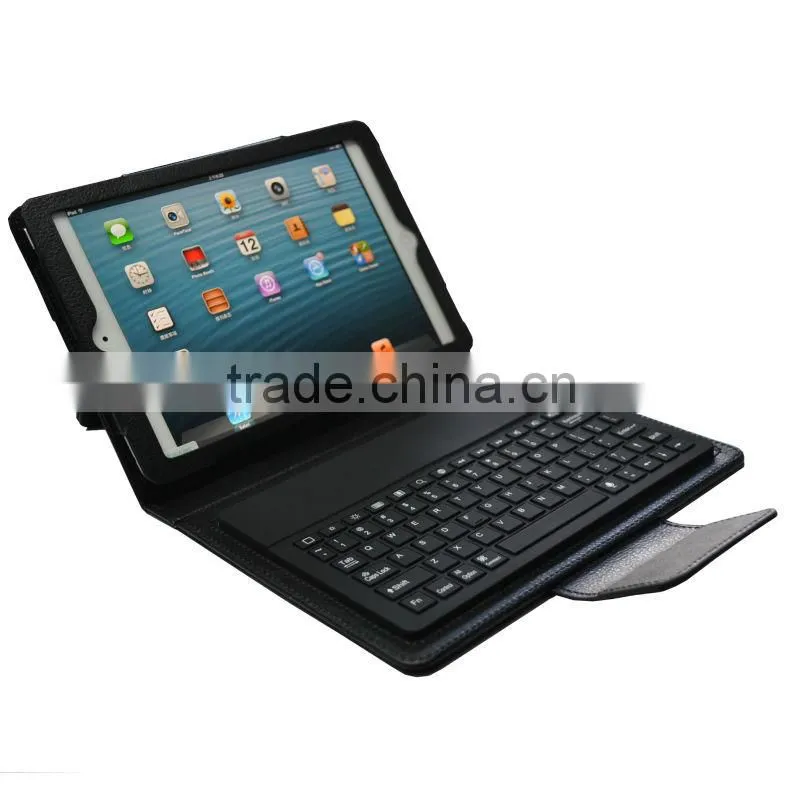 2013 Top quality bluetooth Keyboard PU case for ipad 2/3/4