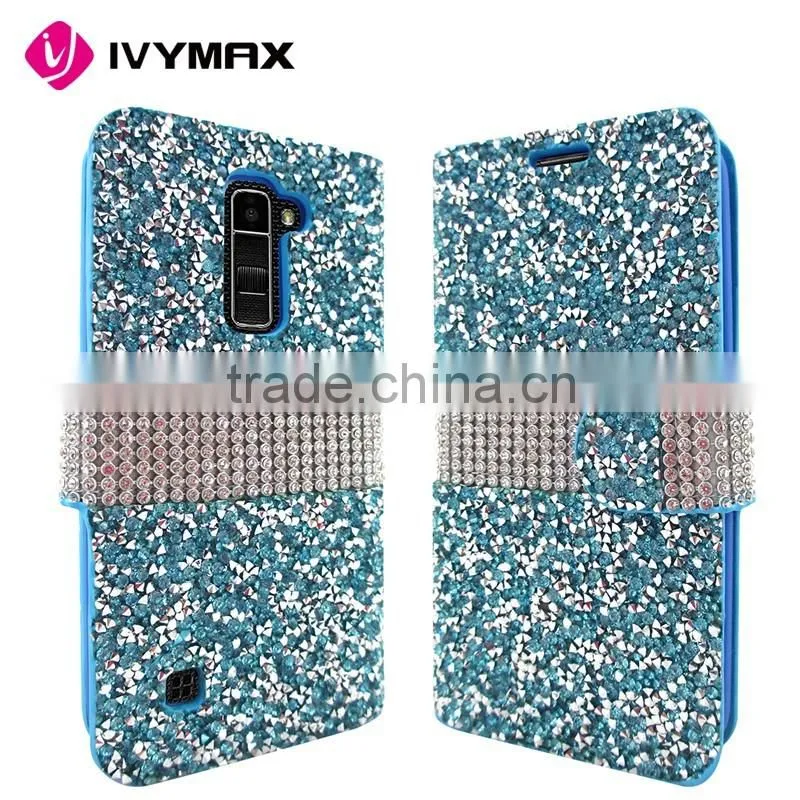Wholesale alibaba leather wallet flip case for LG K10
