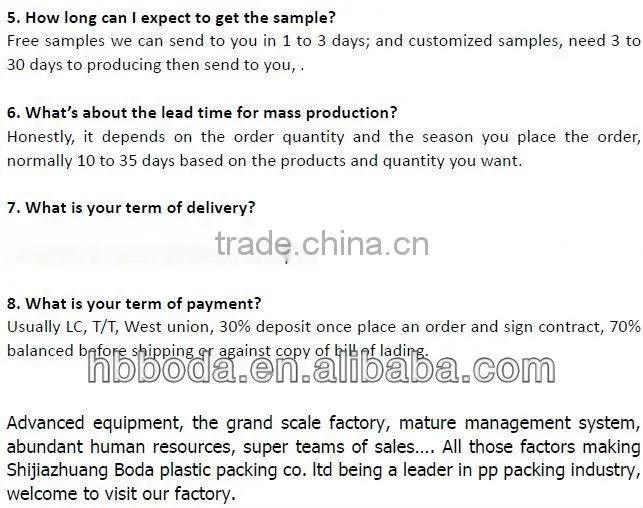 50 KG pp woven bags manufacturers