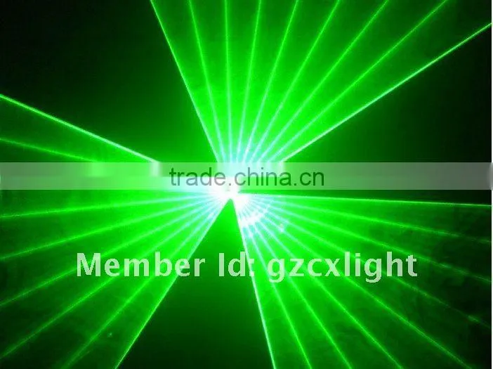 Single Green 200mW Animation writing Laser Light by Scanner