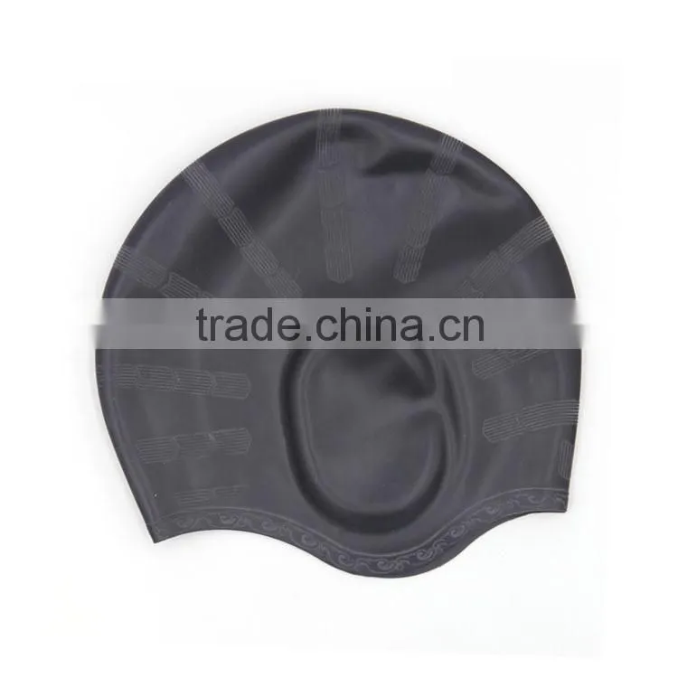 2016 Custom logo adult kid size silicone swim cap,professional silicone swimming cap manufacturer
