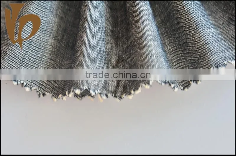 shaoxing supply ramie and cotton interwoven fabric yarn dyed fabric for dress shirt