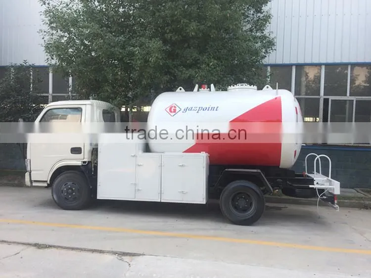 High performance Dongfeng 4x2 mini lpg tanker transportation truck