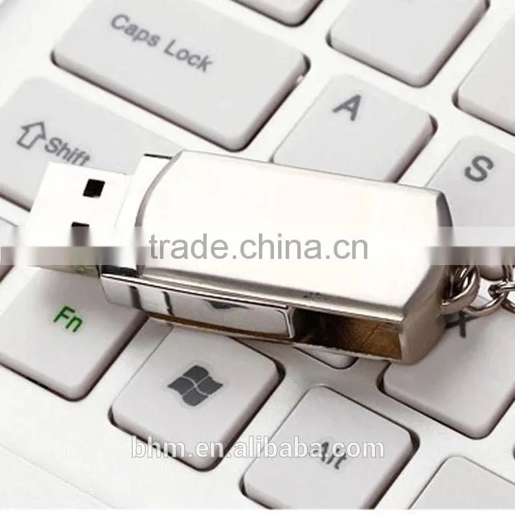 High quality usb 2.0 mini metal usb flash drive, portable swivel usb stick