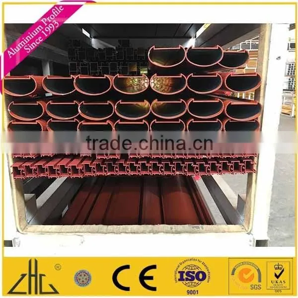 Wow!! 6463 polishing mirror finish balcony balustrade glazing aluminium profiles, satin anodized aluminium profiles for curtain