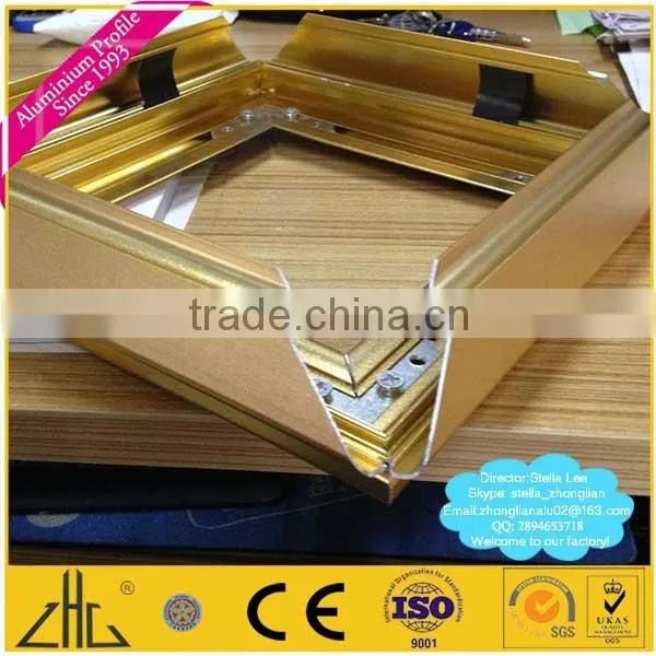 Top aluminium frame manufacturer/ black aluminium frame profile extrusion CNC machinining/ aluminium TV frame Panasonnic factory
