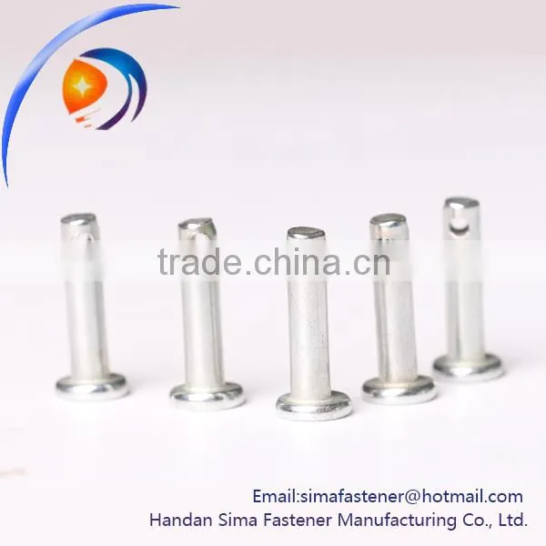 Semitubular rivets Aluminum carbon steel