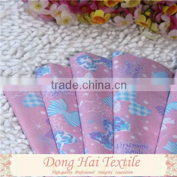 100% organic cotton fabric for baby fabric for garment