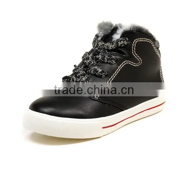 Choozii Newest Design Leather High Top Sneaker Boot for Girls