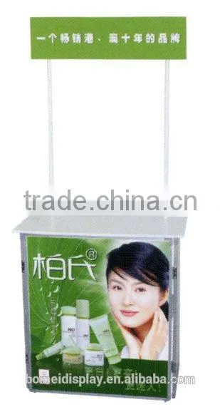 Aluminum expo usage straight screen style folding sales desk
