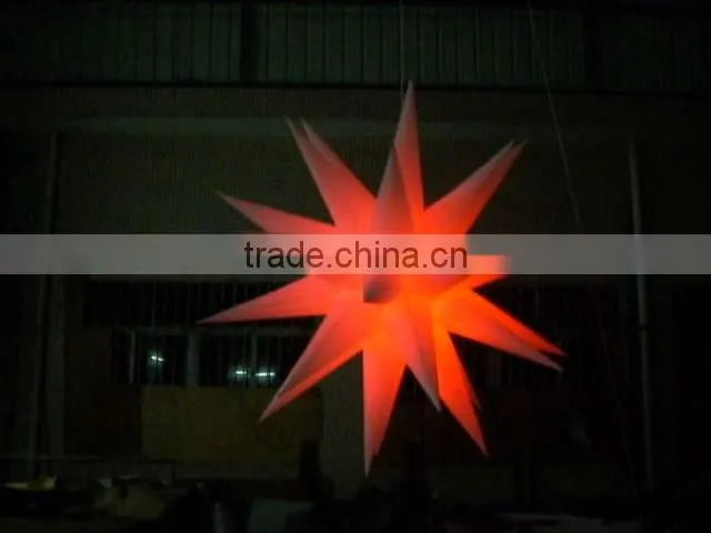 white inflatable star