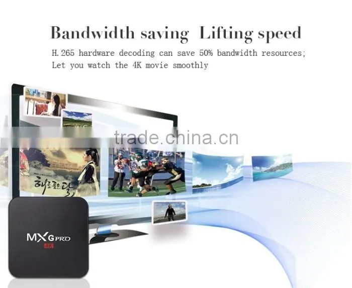 Best price MXG Pro 4k Amlogic S905 Quad Core TV BOX Andorid 5.1 tv box MxG