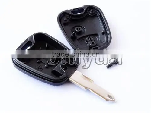 hot sale Peugeot 2 button remote key shell with NE73 blade without logo 50% free shipping