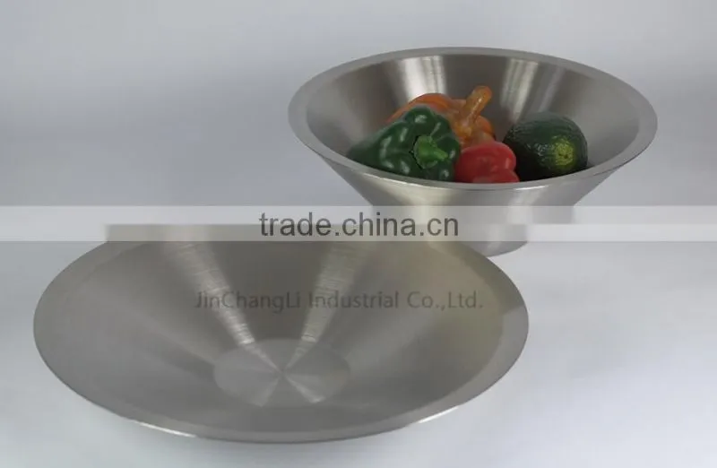 2016 Elegant designs stainless steel double wall fruit dish