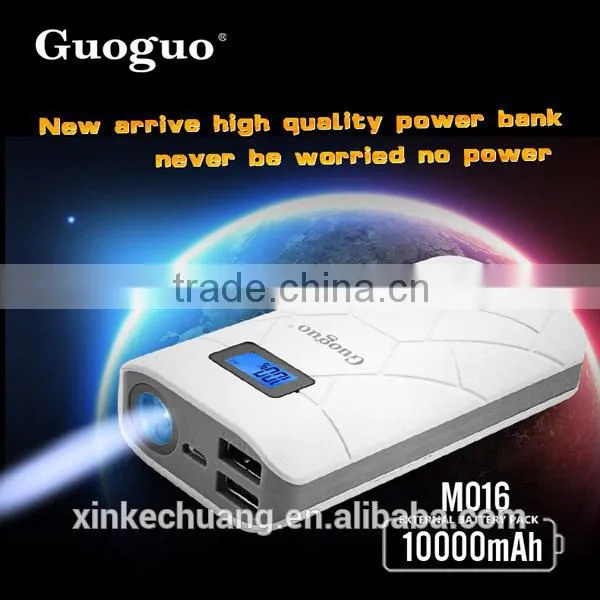 Portable CE Rohs 10000mah Power Bank Charger with LED Torch Light and LCD display