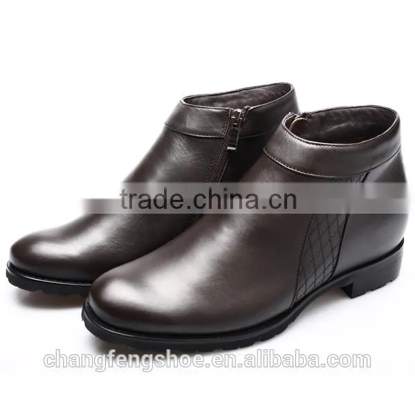brand factory shoes genuine leather men boots