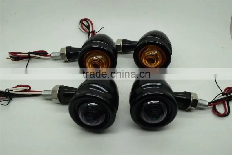 Aluminium LED Motorbike Motorcycle Retro Bike Indicators Turn Signals Lights