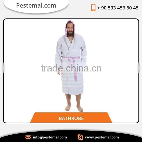Quick Dry Soft Turkish/Pastemal Bathrobe for Men Available at Reasonable Rate