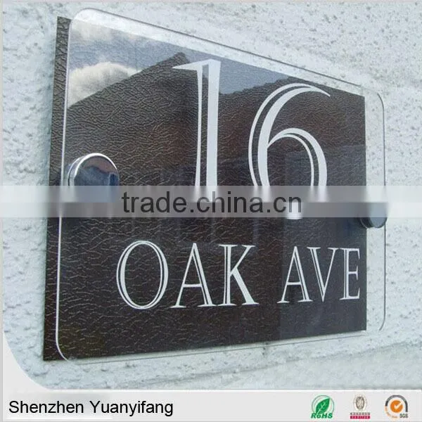 Advertising wall mounted acrylic poster frames with nails