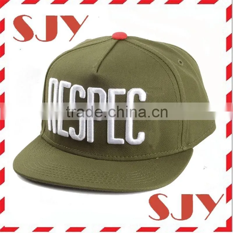 2015 new arrival custom snapback korean baseball short brim hat