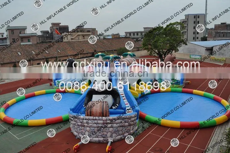 Inflatable elephant water slide for kids