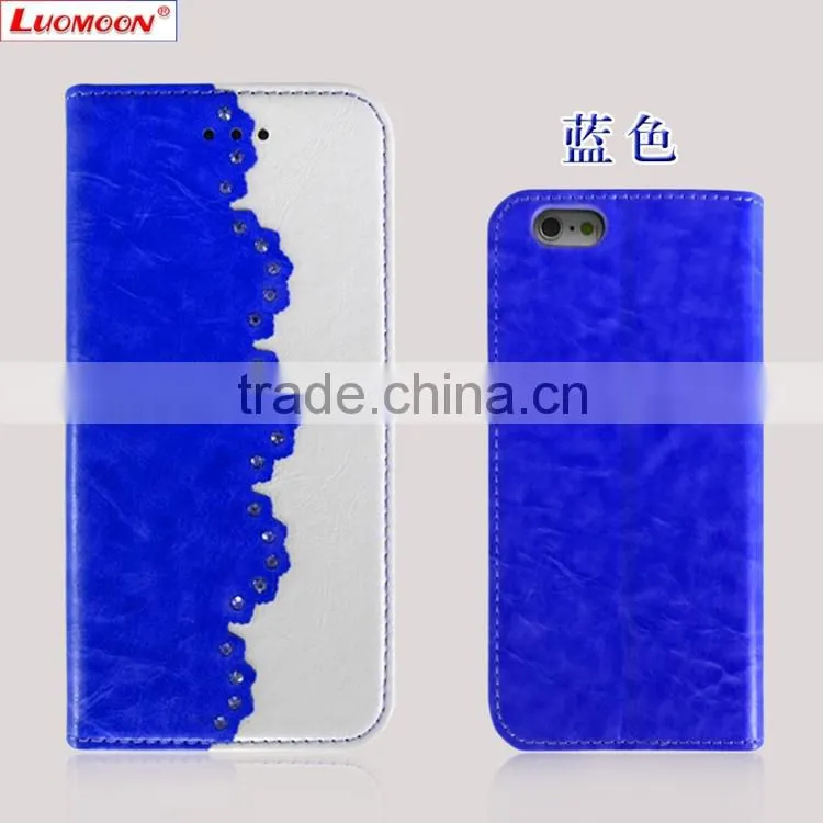 Shining Diamond PU Cell Phone Case for Iphone 5 Iphone 5s